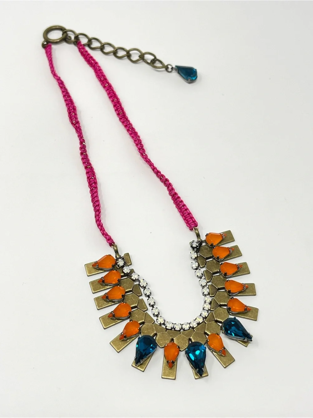 New Anthropologie Statement Bib Beaded Necklace